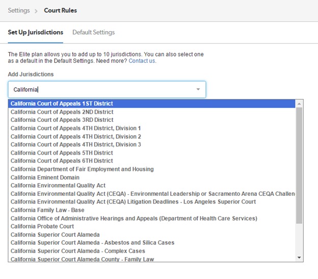 Adding Jurisdictions